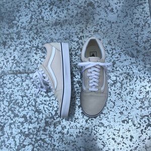 Cream Old Skool Vans